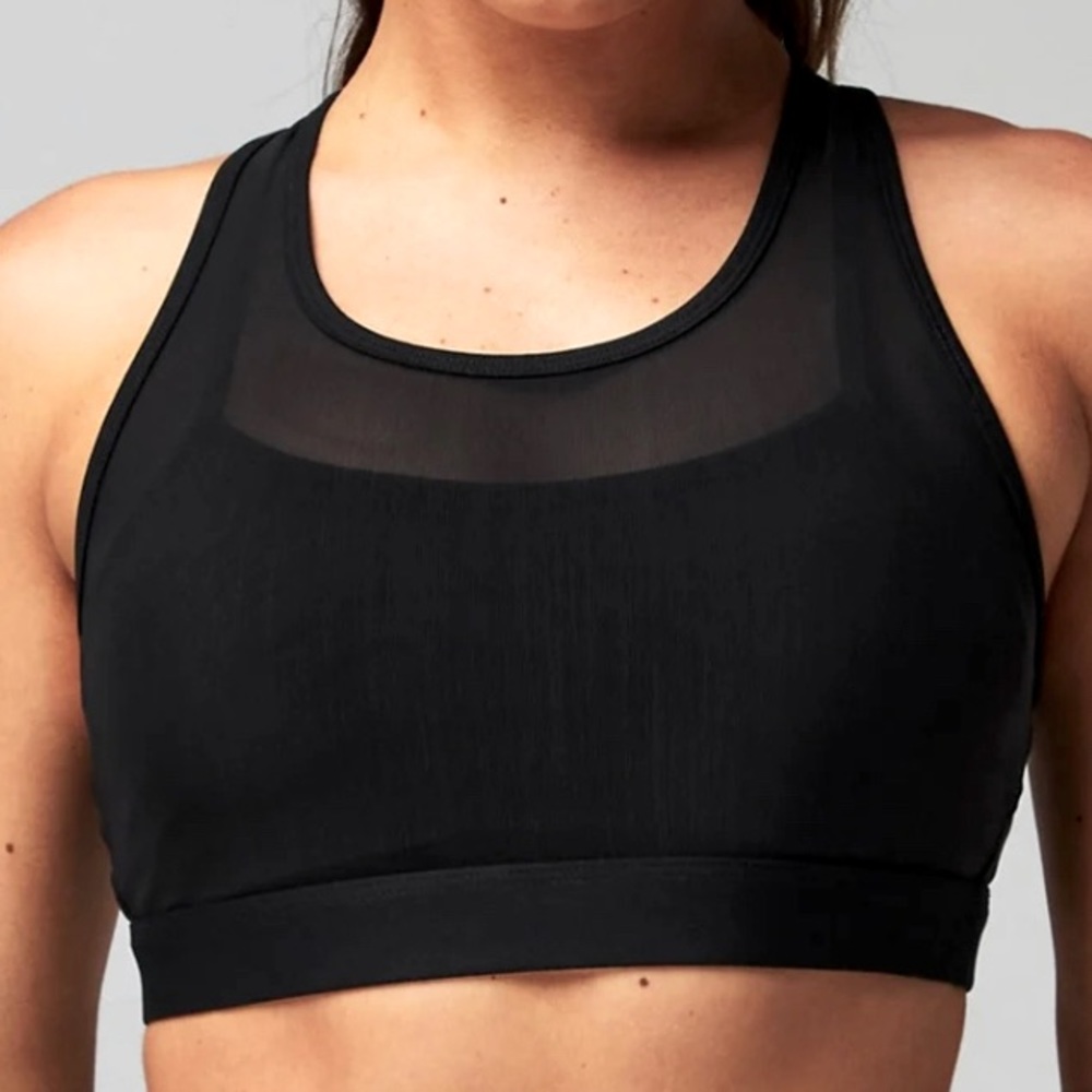 Fabletics Faye High Impact Sports Bra in Black Size: XL